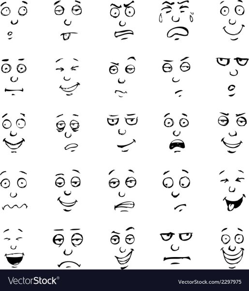 Рожицы выражающие эмоции