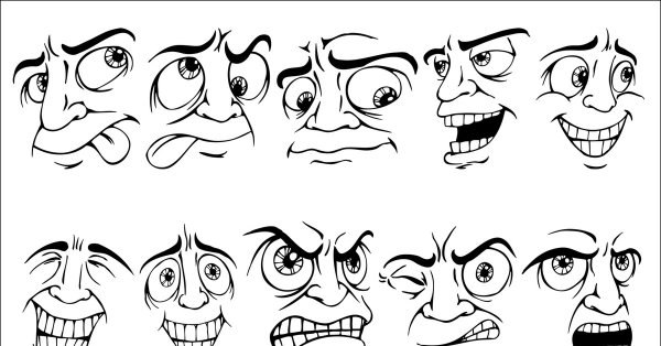 Мультяшные выражения лица