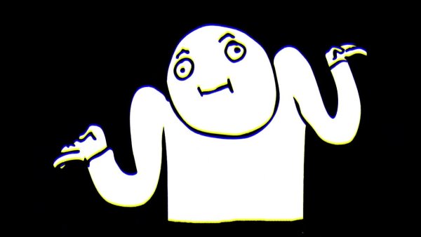 Человек пожимает плечами