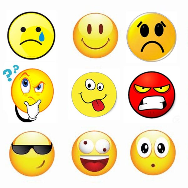 Смайлы с разными эмоциями