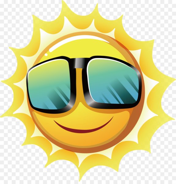 Смайлик солнце в очках
