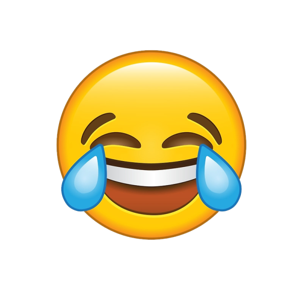 Смеющийся смайлик со слезами
