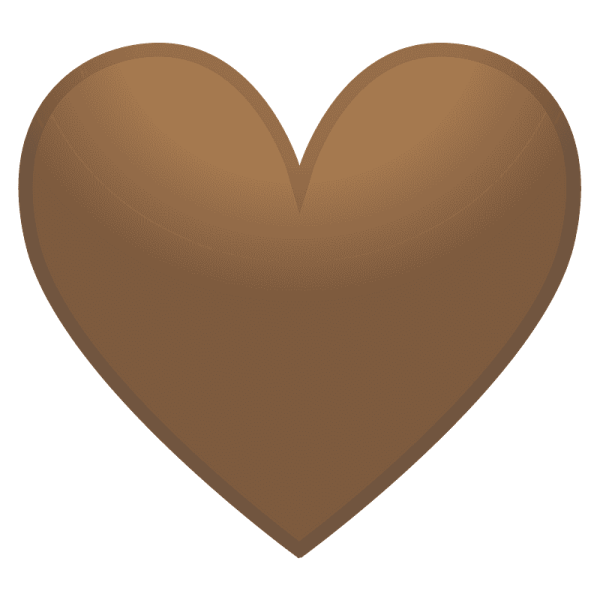 Коричневое сердце