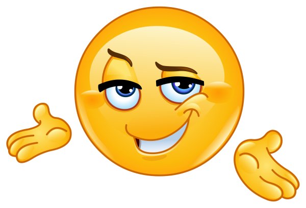 Уверенный в себе смайлик