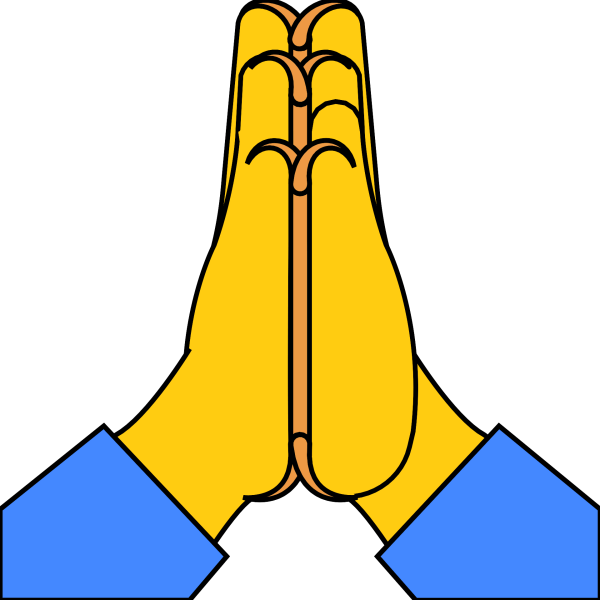 Смайл сложенные ладони