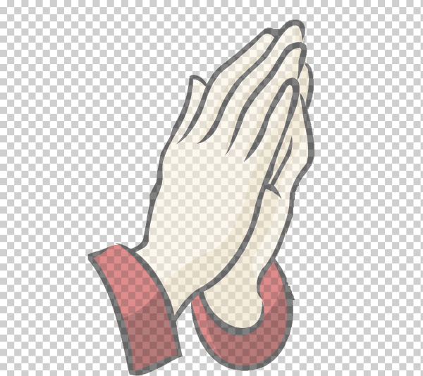 Стикер руки в молитве