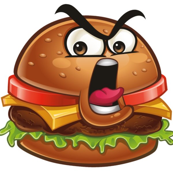 Бургер мультяшный