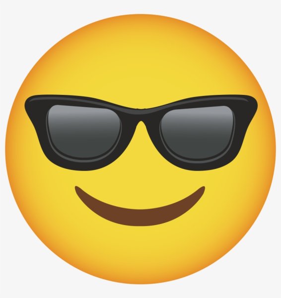 Эмодзи в черных очках