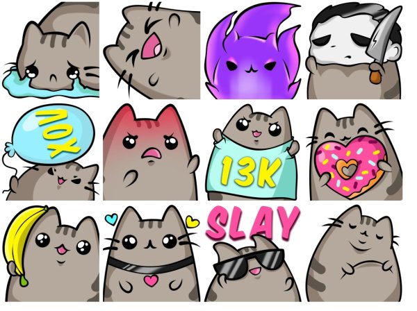 Набор смайликов для Твича