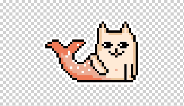 Пиксельный кот