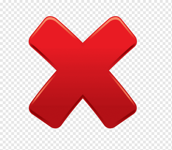 Стикер крестик