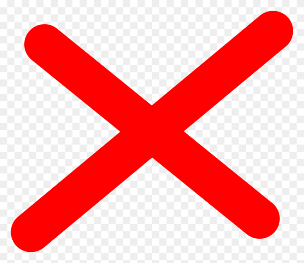 Крестик без фона