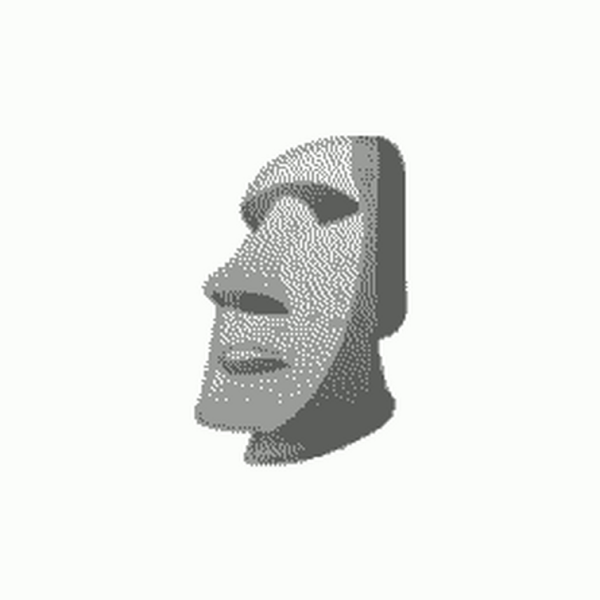 Статуя Моаи стикер