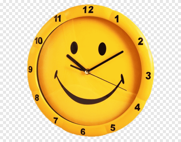 Смайлик с часами