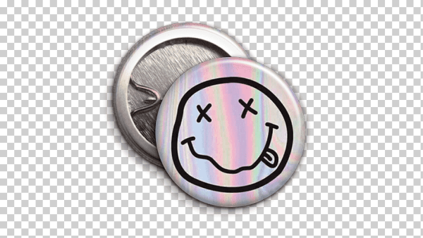 Значок смайлик на булавке