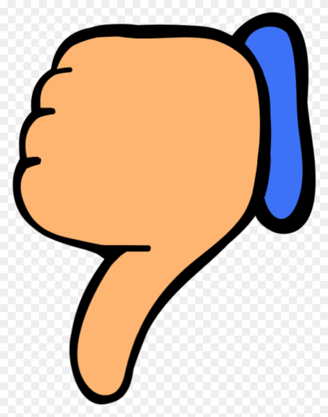 Знак палец вниз