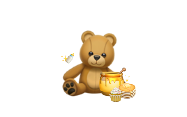 Фон с смайликами мишек