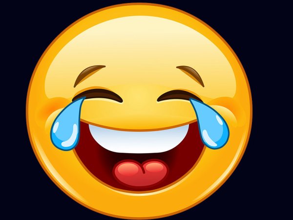 Смайлик смех до слез