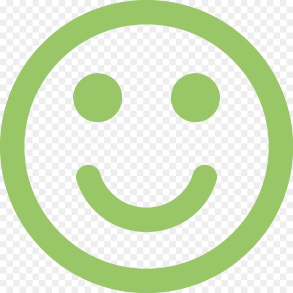 Белый смайлик на прозрачном фоне