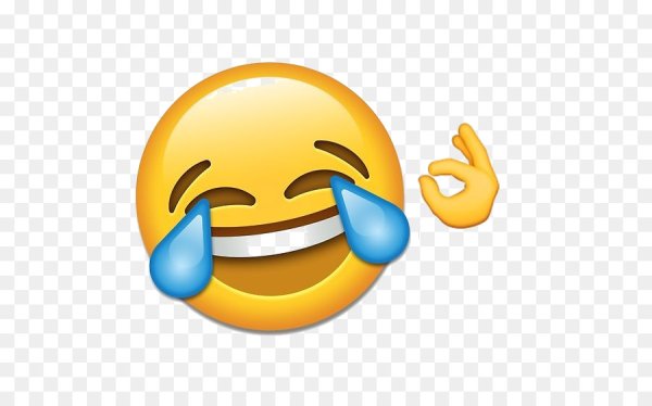 Смеющийся смайлик со слезами