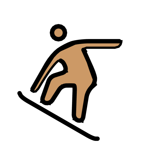 ЭМОДЖИ сноубордист