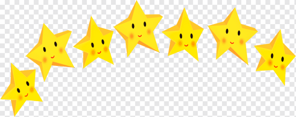 Звездочки без фона мультяшные