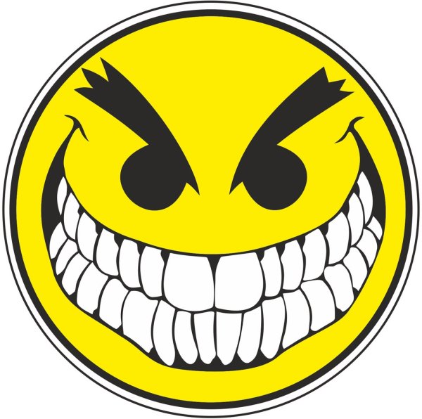 Злобно улыбающийся смайлик