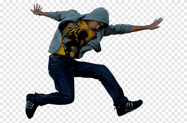 Современный танец на прозрачном фоне