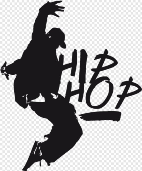 Силуэты танцоров хип хопа