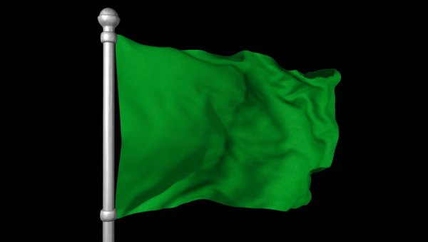 Ливия флаг зеленый