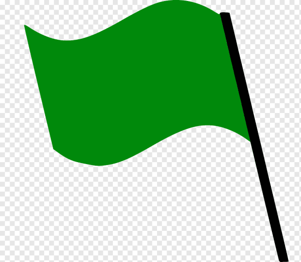 Флажок зеленого цвета