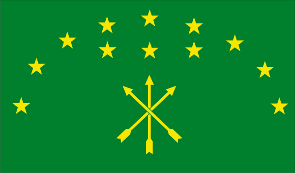 Адыгский Черкесский флаг