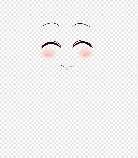 Личико на прозрачном фоне