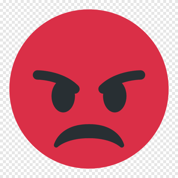 Злой Смайл на Красном фоне