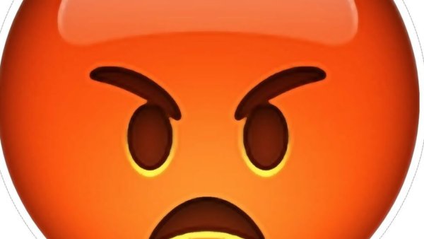 Эмодзи злой смайлик