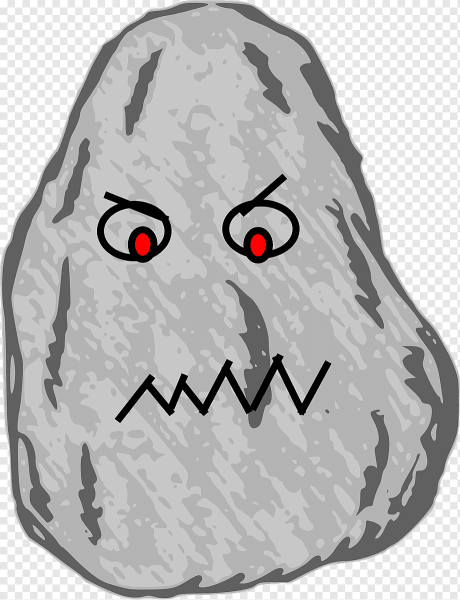 Мем камень лицо