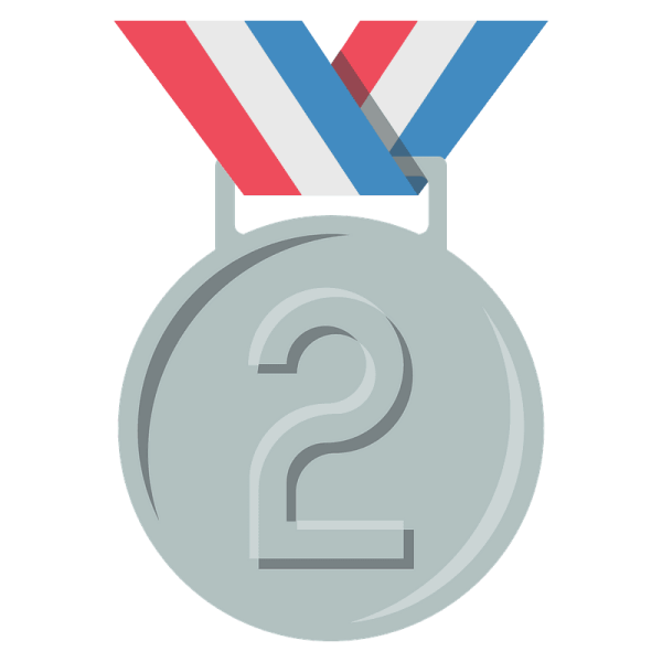 Серебряная медаль эмодзи