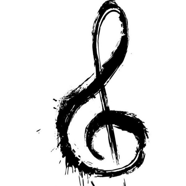 Анимированный скрипичный ключ