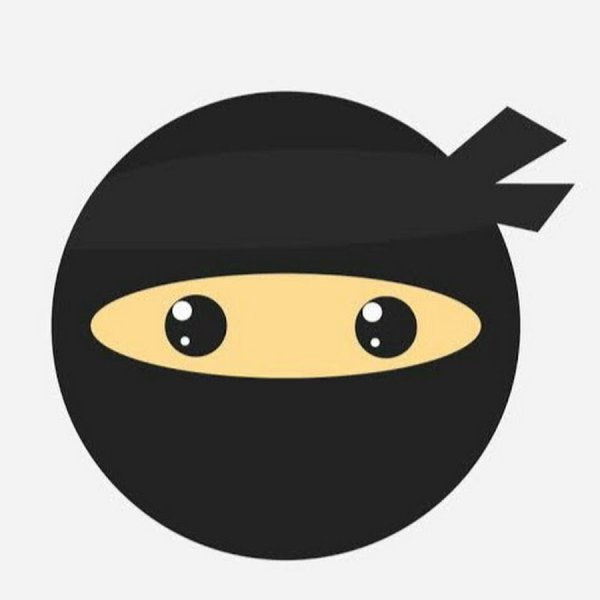 Эмодзи ниндзя белый