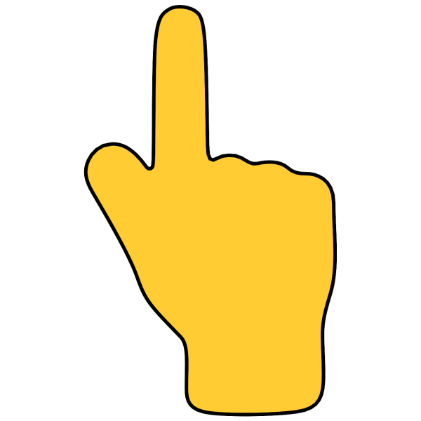 Указательный палец вверх