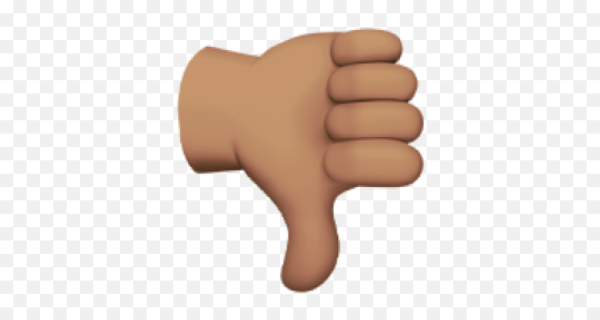 Смайлик указательный палец вниз