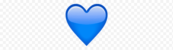 ЭМОДЖИ синее сердце