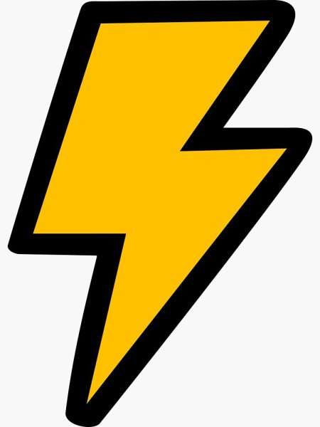 Молния мультяшная