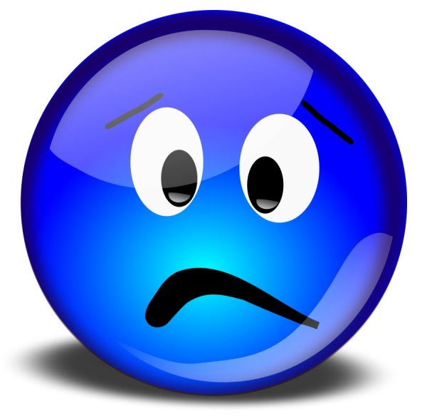 Грустный и веселый смайлик