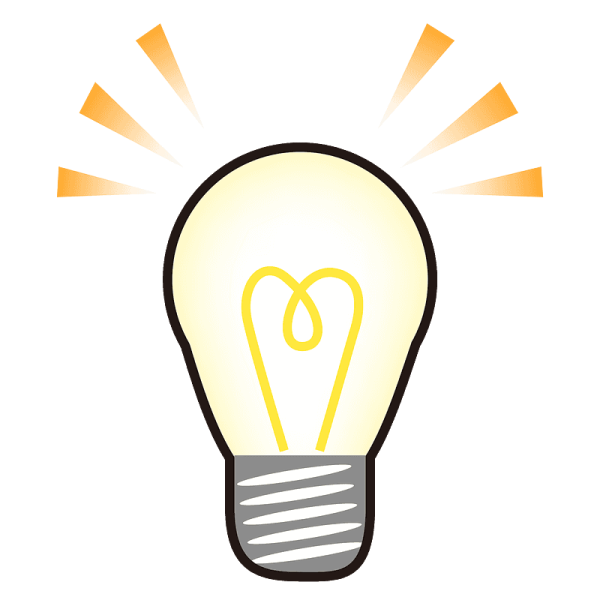 Горящая лампочка