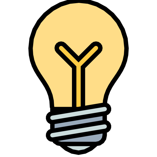 Лампочка стикер