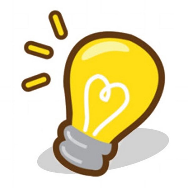 Лампочка стикер