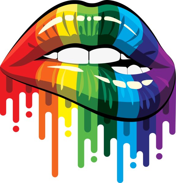 Радужные губы