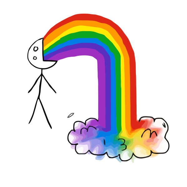 Смайликов которые блюют радугой