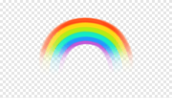 Смайлик цвета радуги